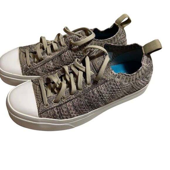 Native Shoes | Jefferson 2.0 Liteknit Women Brown and Tan Flax Size 8 - Picture 3 of 14